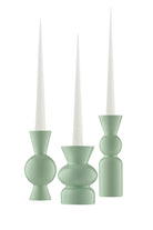 Casi Paped-Goody El Yapımı Porselen Şamdan Seti / Fıstık Yeşili-Mumluk & Şamdan-1-Milagron.com