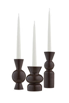 Casi Paped-Goody El Yapımı Porselen Şamdan Seti / Kahverengi-Mumluk & Şamdan-1-Milagron.com