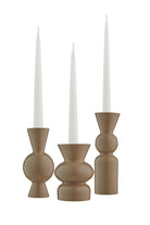 Casi Paped-Goody El Yapımı Porselen Şamdan Seti / Krem-Mumluk & Şamdan-1-Milagron.com