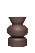 Casi Paped-Goody Round El Yapımı Porselen Vazo / Kahverengi-Vazo-1-Milagron.com