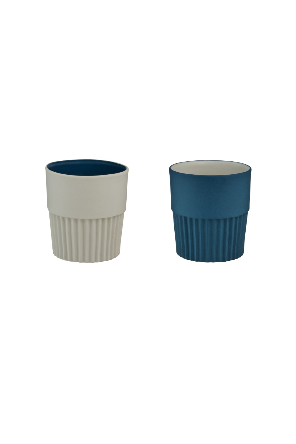 Casi Paped-Love Edward Espresso Bardağı - 2'li / Ege Mavi - Beyaz-Bardak-1-Milagron.com