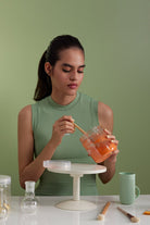 Casi Paped-Love Edward Lungo Kahve Bardağı / Lila - Beyaz-Bardak-3-Milagron.com