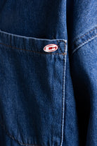 Catch-Metal Snap Düğmeli Denim Gömlek-Gömlek-3-Milagron.com