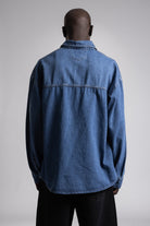 Catch-Metal Snap Düğmeli Denim Gömlek-Gömlek-6-Milagron.com