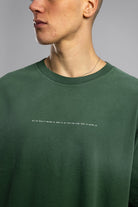 Minimal Yazı Baskılı Yıkamalı T-Shirt