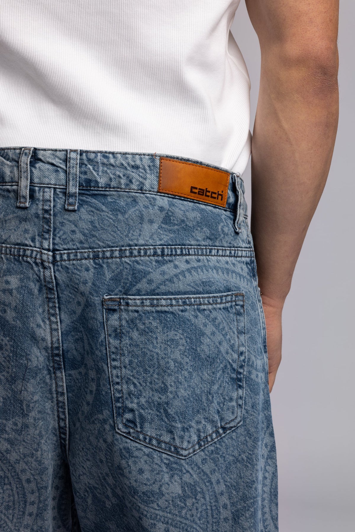 Catch-Paisley Desenli Baggy Jean-Jean-3-Milagron.com