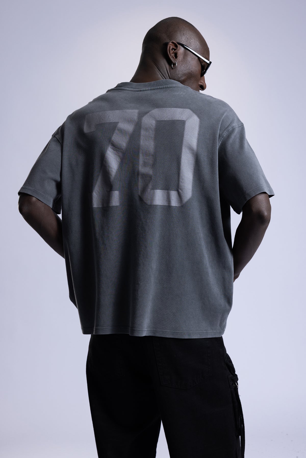 Yıkamalı Baskılı T-Shirt