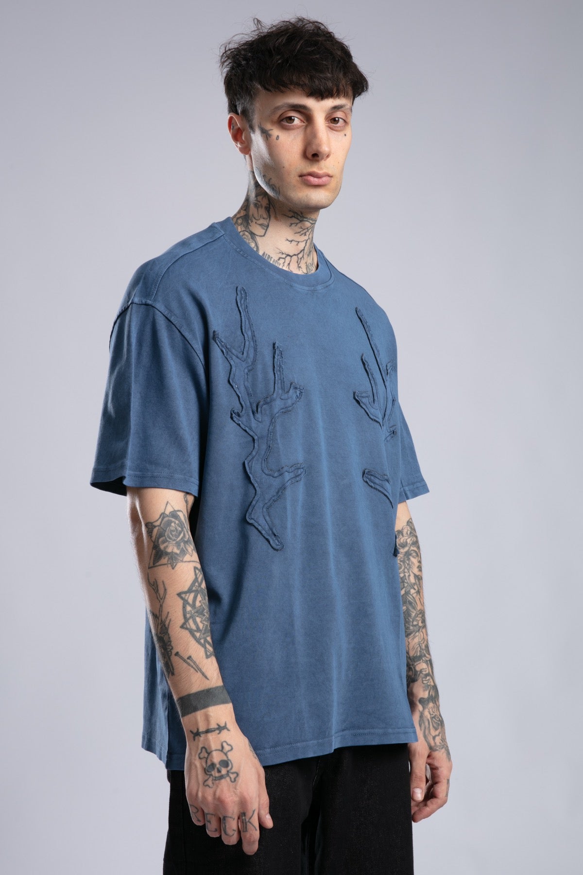 Catch-Yıkamalı Oversize T-Shirt-T-Shirt-3-Milagron.com