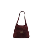Cecia-Aries Tote Merlot Suede-Omuz Çantası-1-Milagron.com