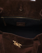 Cecia-Eterna Bitter Brown Suede-Omuz Çantası-5-Milagron.com