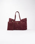 Cecia-Eterna Merlot Suede-Omuz Çantası-4-Milagron.com