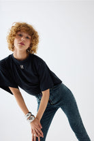 Certain-Dani Tee Black-T-Shirts-3-Milagron.com