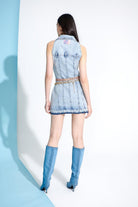 Certain-Malibu Dress Light Blue Wash-Elbise-2-Milagron.com