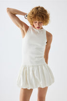 Certain-Mia Dress White-Elbise-2-Milagron.com