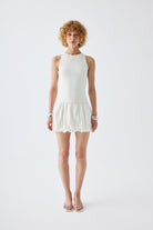 Certain-Mia Dress White-Elbise-3-Milagron.com