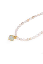 Chaseldor-Mokita Beyaz Doğal Taş Kadın Kolye-Kolye-1-Milagron.com