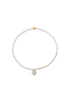 Chaseldor-Mokita Beyaz Doğal Taş Kadın Kolye-Kolye-2-Milagron.com