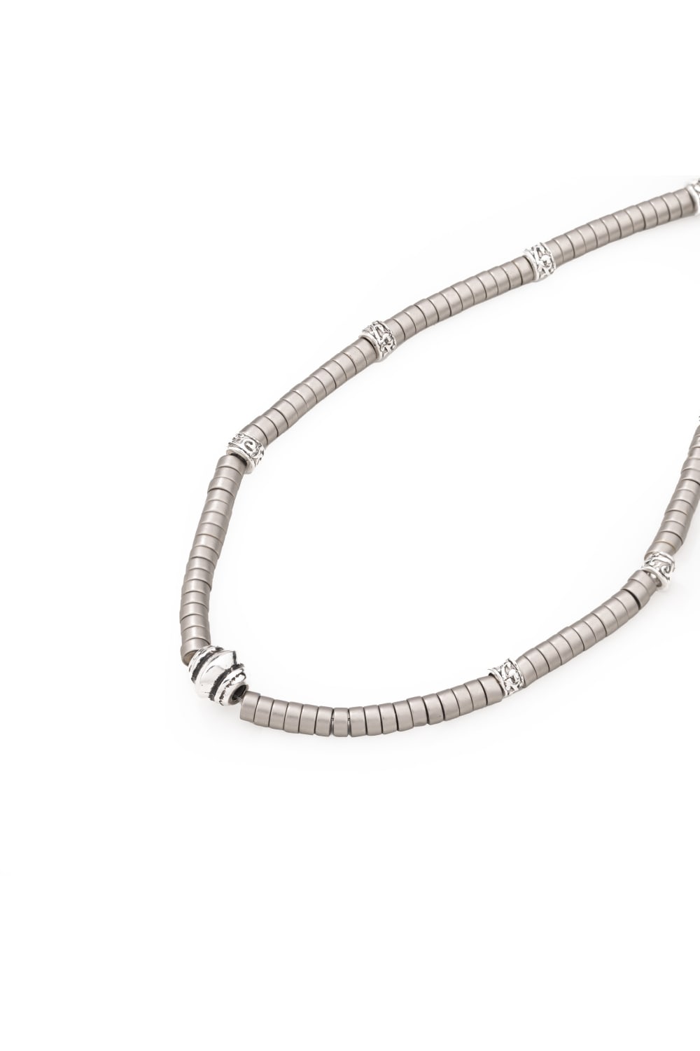 Chaseldor-Onsra Gri Doğal Taşlı Erkek Kolye-Kolye-1-Milagron.com