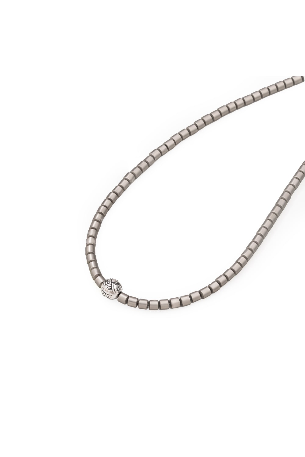 Chaseldor-Opia Gri Doğal Taş Erkek Kolye-Kolye-2-Milagron.com