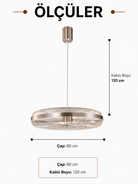 Lumiana-Estel Sarkıt - 60 Cm-Avize-4-Milagron.com