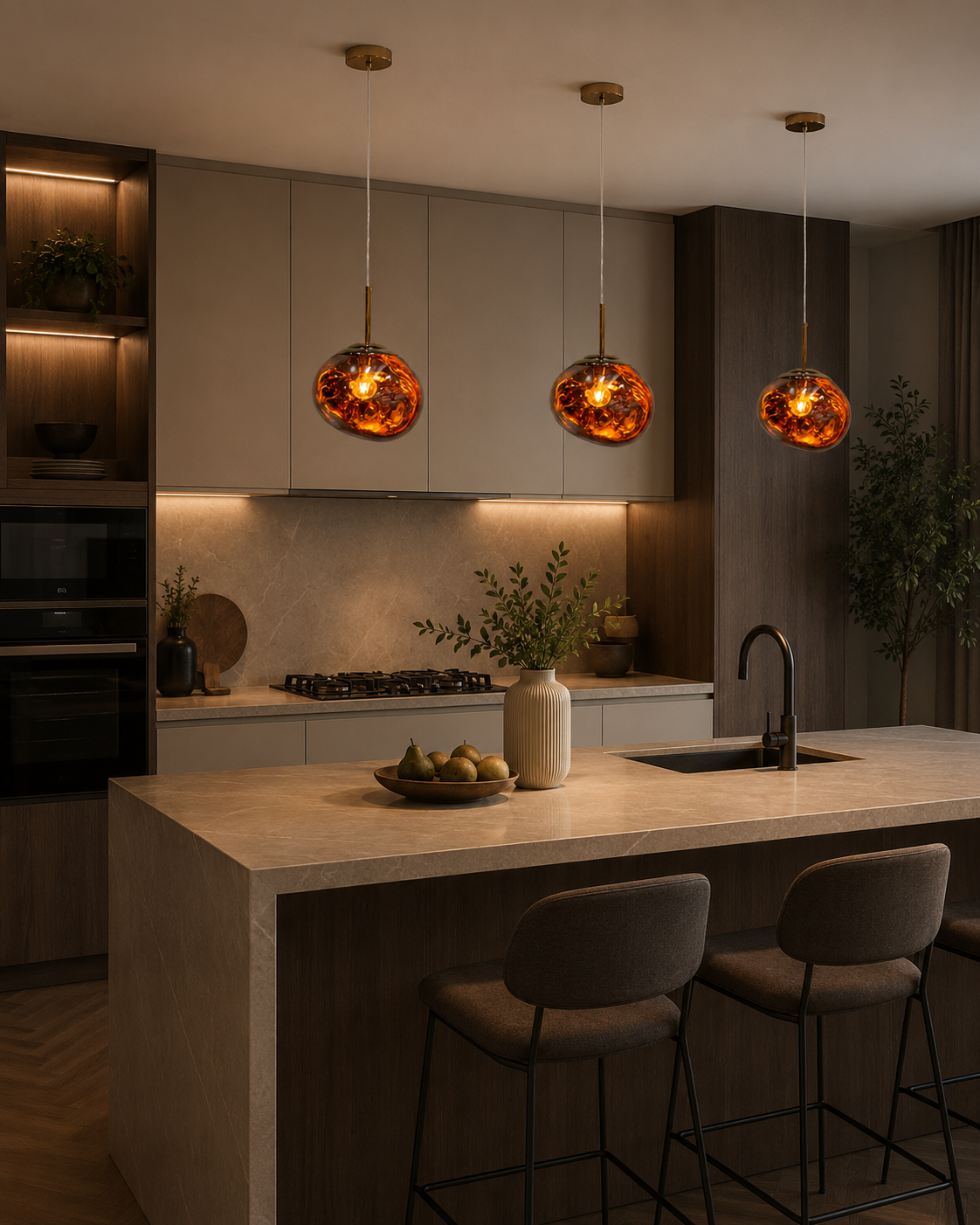 Lumiana-Gent Sarkıt-Bakır-Avize-2-Milagron.com