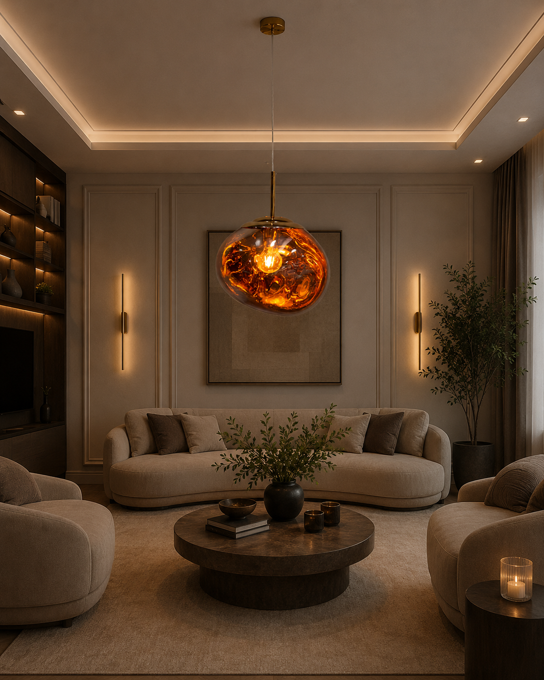 Lumiana-Gent Sarkıt-Bakır-Avize-10-Milagron.com