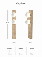 Lumiana-Caldera Tall Traverten İkili Aplik-Aplik-4-Milagron.com