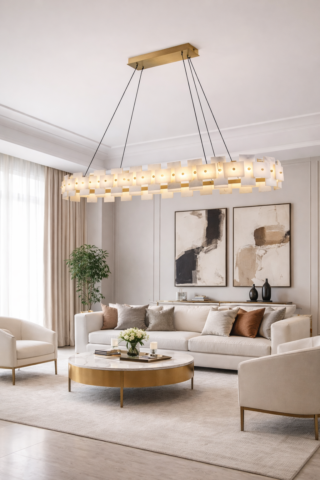 Lumiana-Omega Mermer Sarkıt Avize-Avize-2-Milagron.com