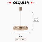 Lumiana-Estel Sarkıt - 30 Cm-Avize-4-Milagron.com