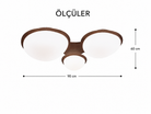Lumiana-Noctra 3 Kollu Plafonyer-Avize-4-Milagron.com