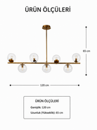 Lumiana-Orbit 7 Kollu Avize-Masa Üstü-Avize-4-Milagron.com