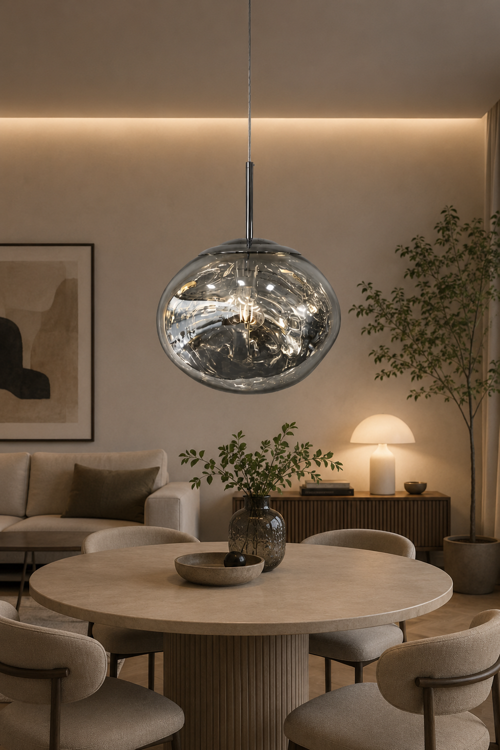 Lumiana-Gent Sarkıt - Krom-Avize-10-Milagron.com
