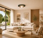 Lumiana-Mono Çift Renkli Plafonyer-Avize-10-Milagron.com