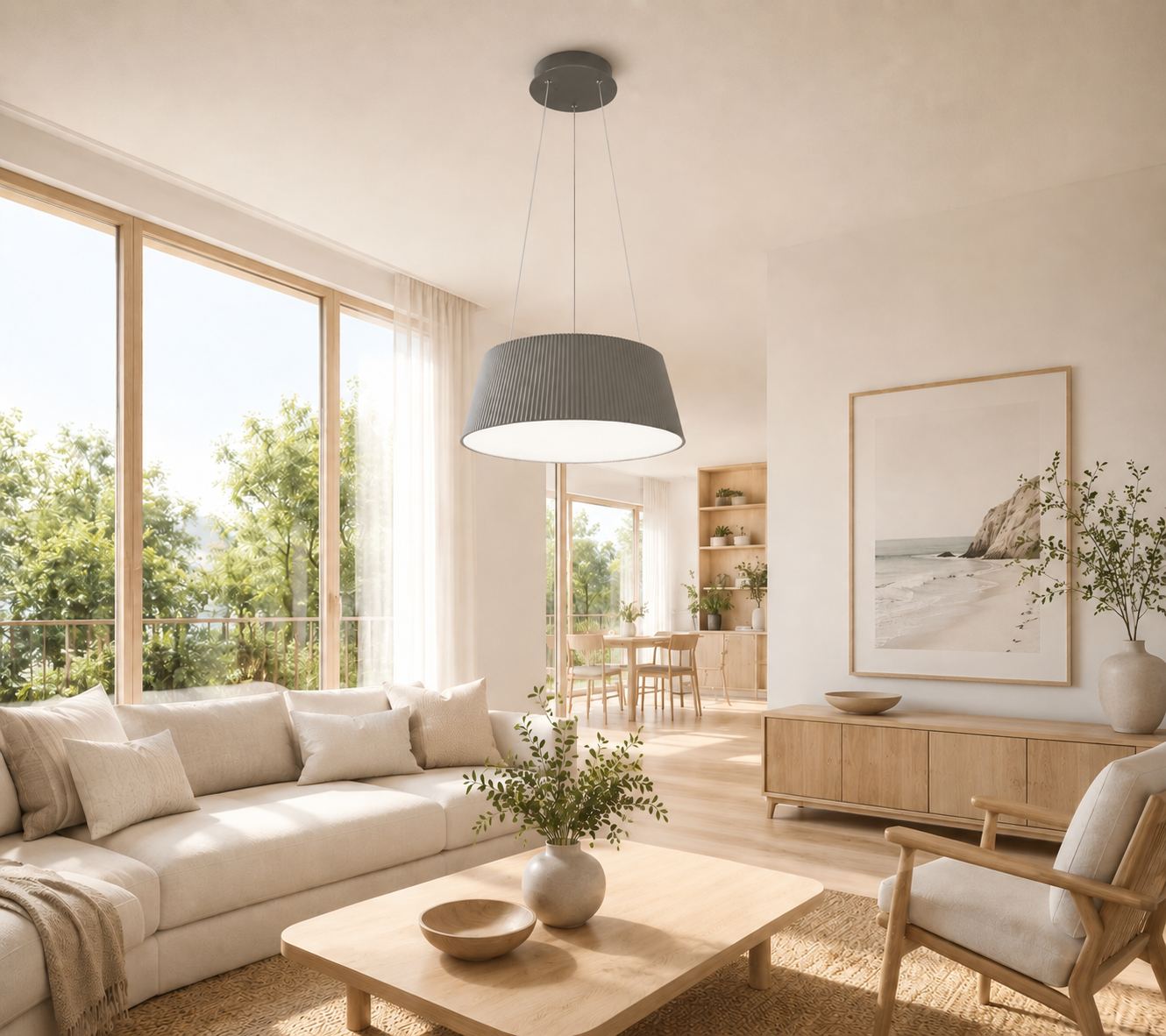 Lumiana-Liano Sarkıt Avize Renk:Gri-Beyaz-Avize-2-Milagron.com