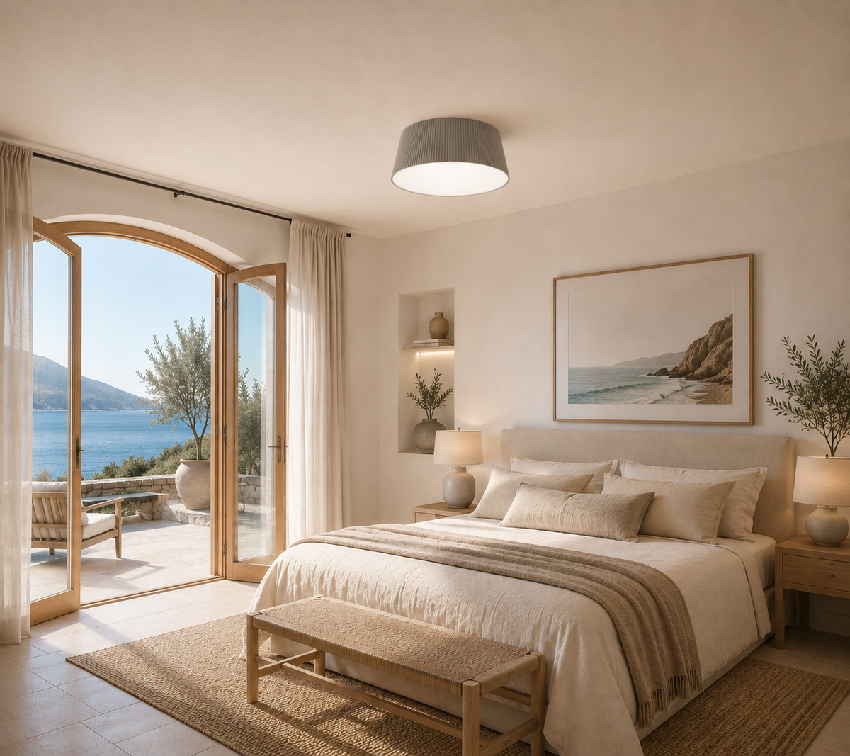 Lumiana-Liano Plafonyer Renk:Gri-Beyaz-Avize-2-Milagron.com