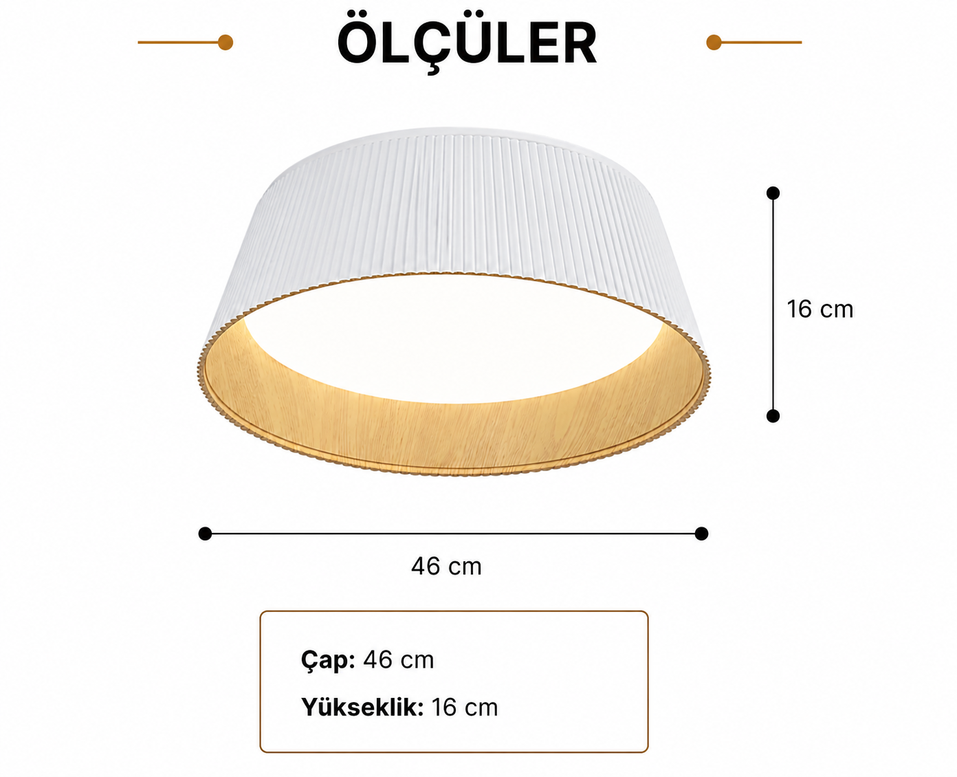 Lumiana-Liano Plafonyer Renk:Beyaz-Ahşap-Avize-5-Milagron.com