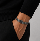 Coil Line Silver 925 Ayar Gümüş Erkek Bileklik
