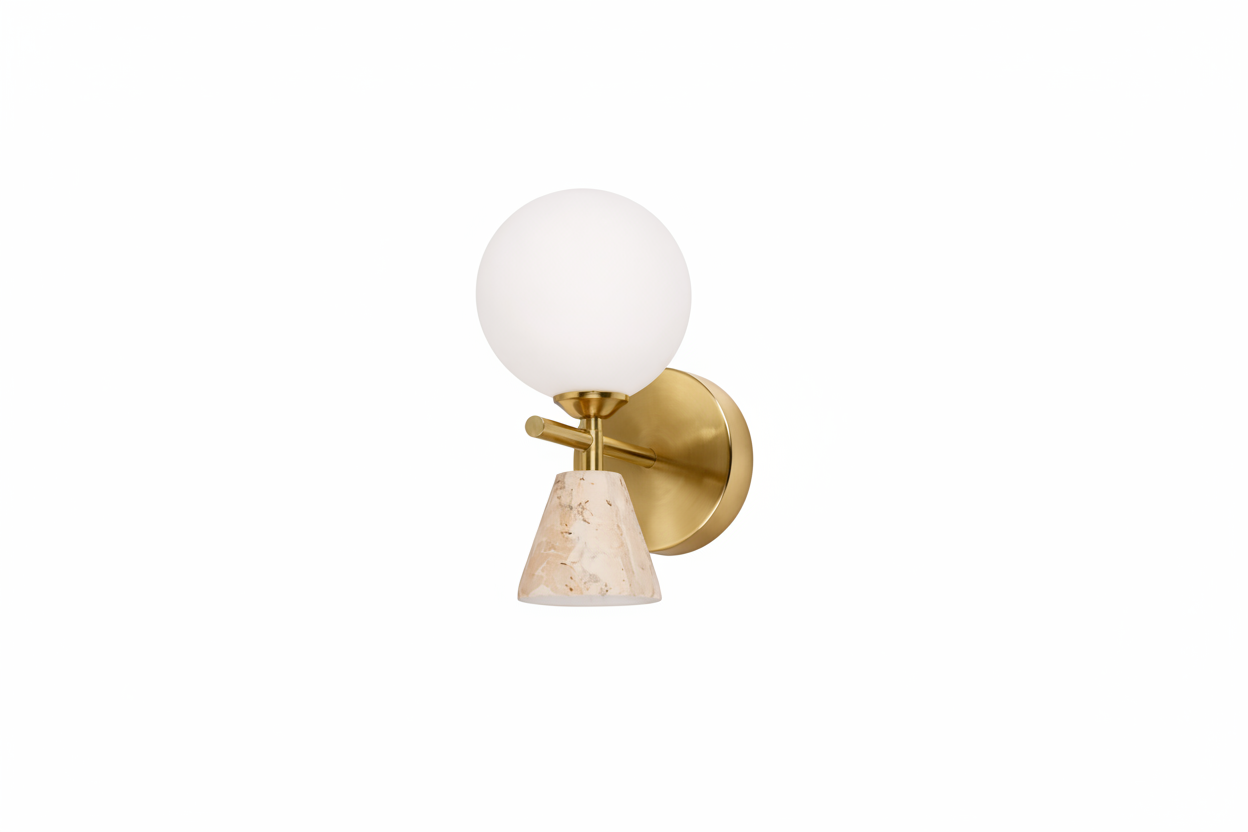 Lumiana-Caldera Opal Camlı Aplik-Aplik-1-Milagron.com