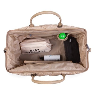 Mommy Bag, Anne Bebek Bakım Çantası Puffy, Bej