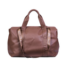 Mommy Bag Çanta, Signature Vegan Deri Koyu Kahve