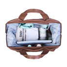 Mommy Bag Çanta, Signature Vegan Deri Koyu Kahve