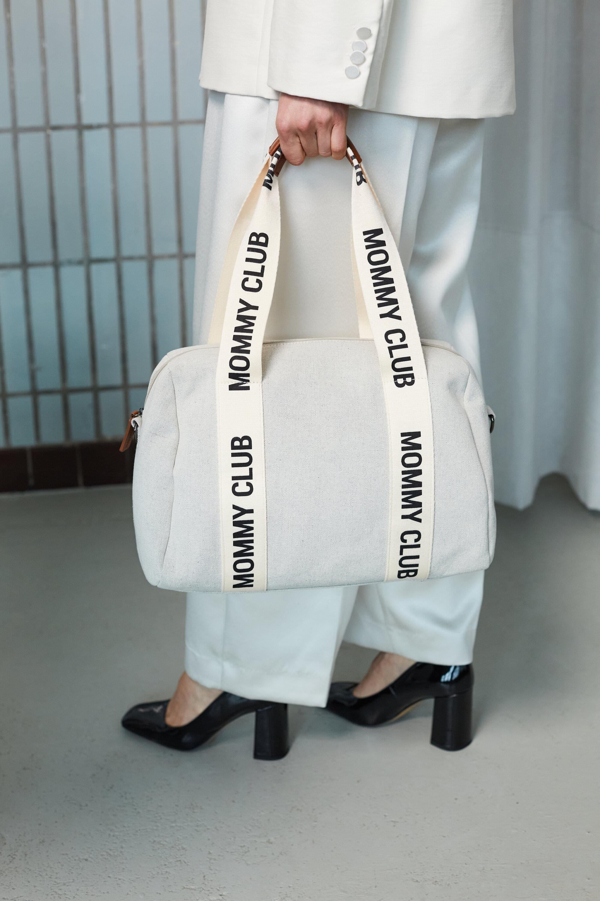 Mommy Club Bag, Kanvas Gri