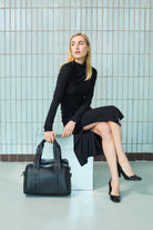 Mommy Club Bag, Vegan Deri Siyah