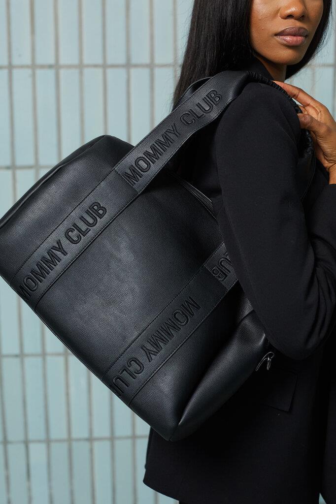 Mommy Club Bag, Vegan Deri Siyah