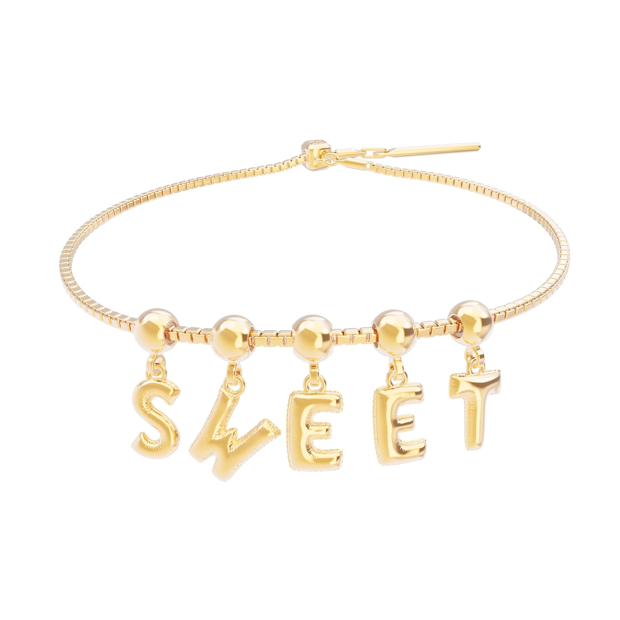 Chocli 18 Ayar Altın Kaplama Charm Harf - S