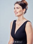 Chocli-18 Ayar Altın Kaplama Satürn Kolye-Kolye-10-Milagron.com