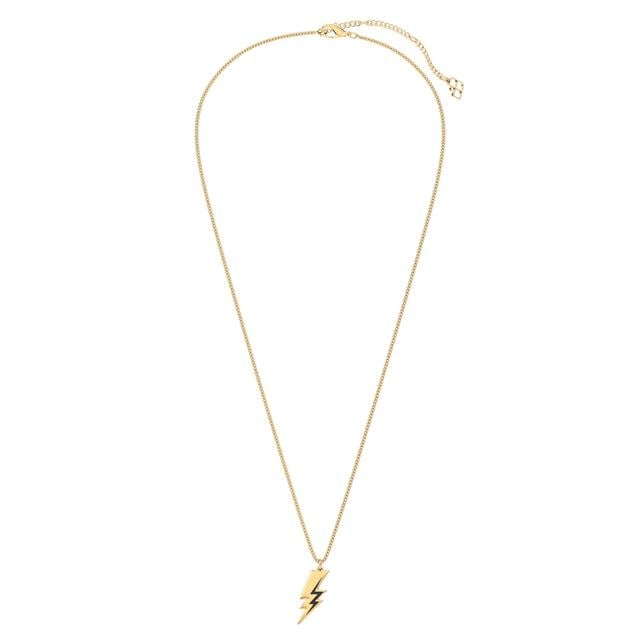 Chocli-Chocli 18 Ayar Altın Kaplama şimşek Kolye-Test-3-Milagron.com