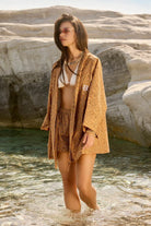 Christina's Storm-Orange Paisley Limited Edition Shorts-Şort-2-Milagron.com