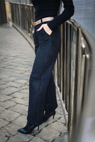 Christina's Storm-Suede Relax Fit Pants-Pantolon-1-Milagron.com