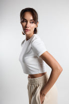 Christina's Storm-White Soft Crop Top-Crop Top-2-Milagron.com